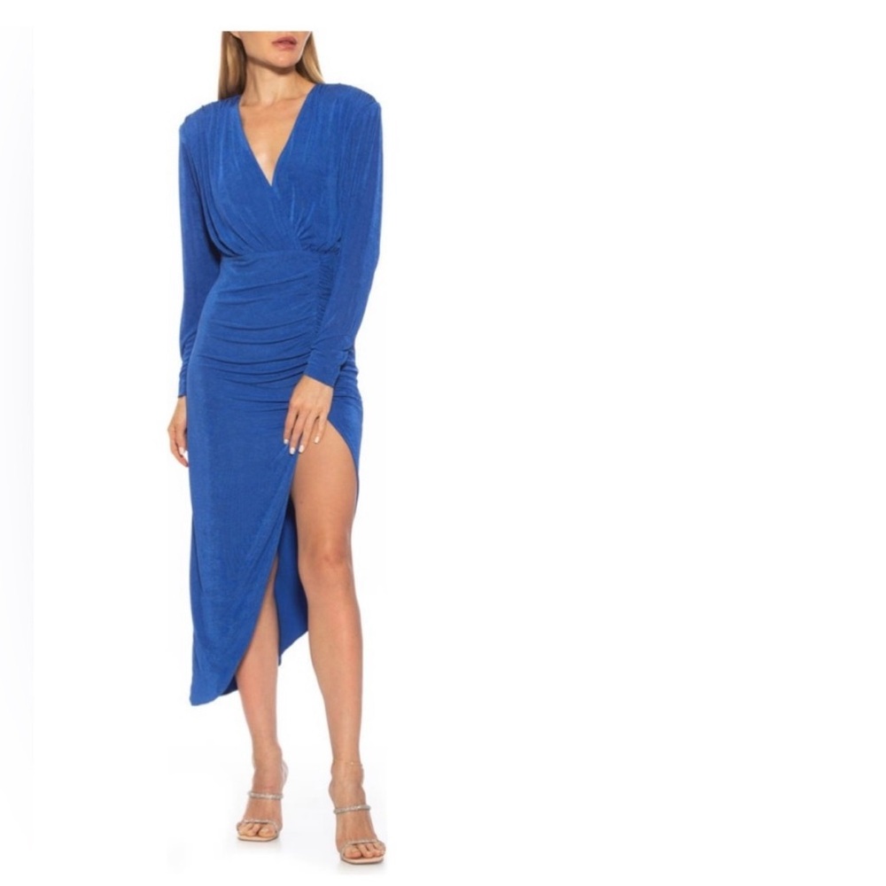 Alexia Admor Royal Blue Long Sleeve Dress
